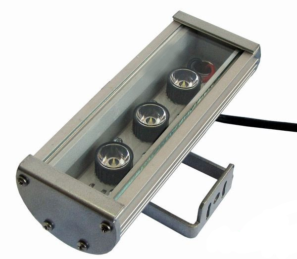 Лінійний світильник 9W 180мм IP67 Wall washer жовтий