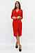 Вишукане жіноче плаття на запах Kristall, червоний, фото 3
