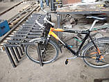Велопарковка-скамейка дизайнерська Bike-bench довжина 2120 мм з ч/мели покритого порошковою фарбою, фото 10