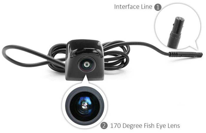 Купить Автомобильная камера заднего вида GreenYi с эффектом «Рыбий глаз ...