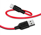 Зарядка USB кабель Hoco X21 USB для Huawei P30 Lite USB Type-C Red, фото 4