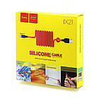 Зарядка USB кабель Hoco X21 USB для Huawei P30 Lite USB Type-C Red, фото 7