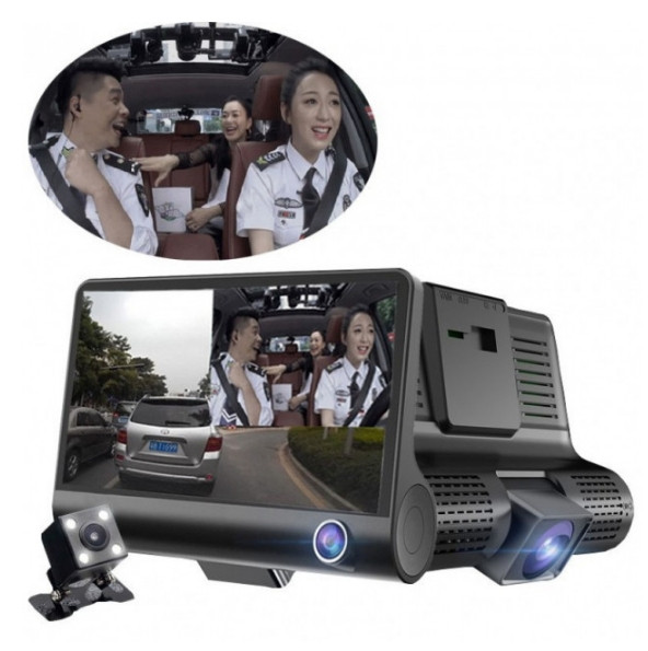 Відеореєстратор з 3 камерами Car DVR WDR Full HD 1080P