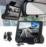 Відеореєстратор з 3 камерами Car DVR WDR Full HD 1080P, фото 10