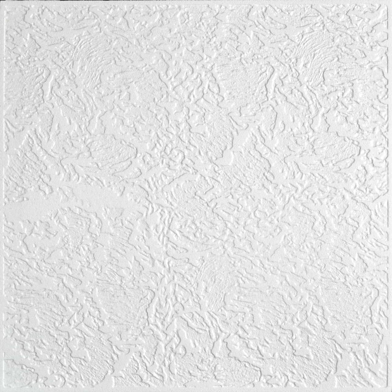 Плитка стельова безшовна W14 Зеніт біла 500*500 мм