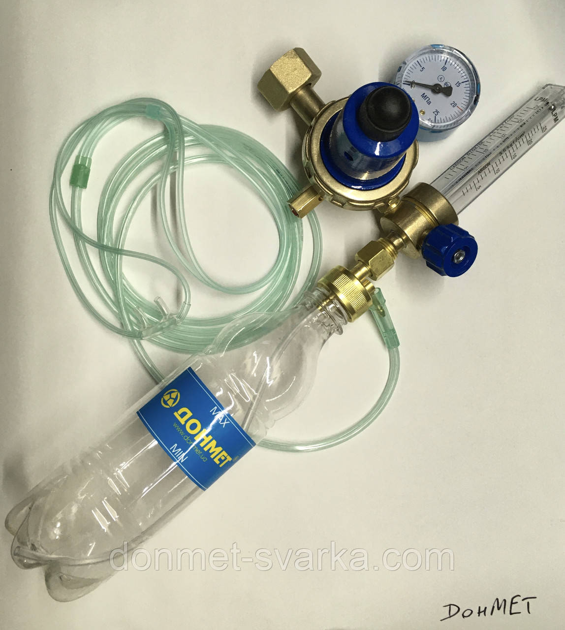 Редуктор кисневий БКО-50-4-2М ДМ з ротаметром і зволожувачем для дихання