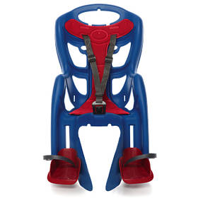 Дитяче велосипедне крісло BELLELLI Pepe Сlamp на багажник до 22 кг SAD-25-76 Electric Blue