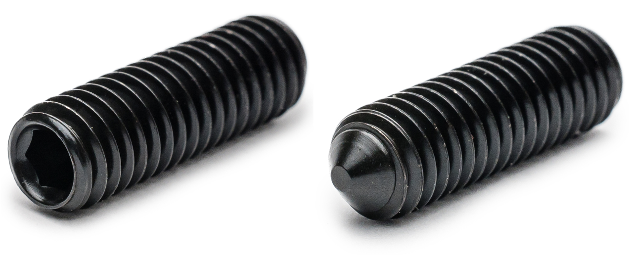 Гвинт установчий М6х30 DIN 914 з внутрішнім шестигранником і конічним кінцем, фото 1