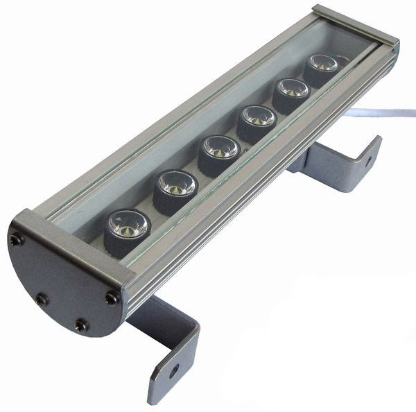 Лінійний світильник 18W 290мм IP67 Wall washer червоний