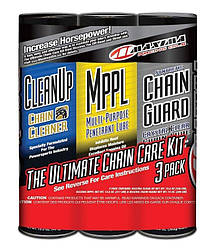 Комплект Maxima Chain Syntetic Ultimate Chain Care Combo Kit (3-Pack), Dry lube