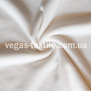 Тканина Велюр плюш (Спорт) стрейч на х/б основі Білий