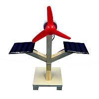 Вентилятор на сонячних батареях — дерев'яний конструктор — виріб