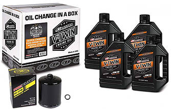 Комплект Maxima V-TWIN SPORTSTER® Quick Change Kit - Mineral (Black), 20w-50