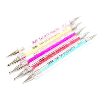 Дотс двосторонній у наборі 5 шт (ручка з декором)