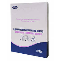 Одноразовые накладки на унитаз Мини 1/4 сложение 200шт Tisha Papier ТС-200 30971
