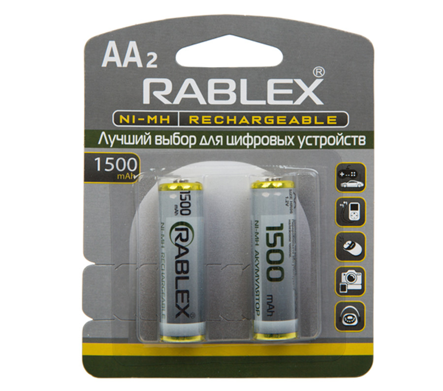 Аккумулятор AA Rablex 1500mAh