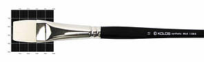 Кисть синтетика Kolos Milk 1108B плоска №12 довжин. ручка (4823064902112)
