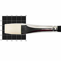 Синтетика плоска подовжена Milk 1108F №10 к. р кисть Колос