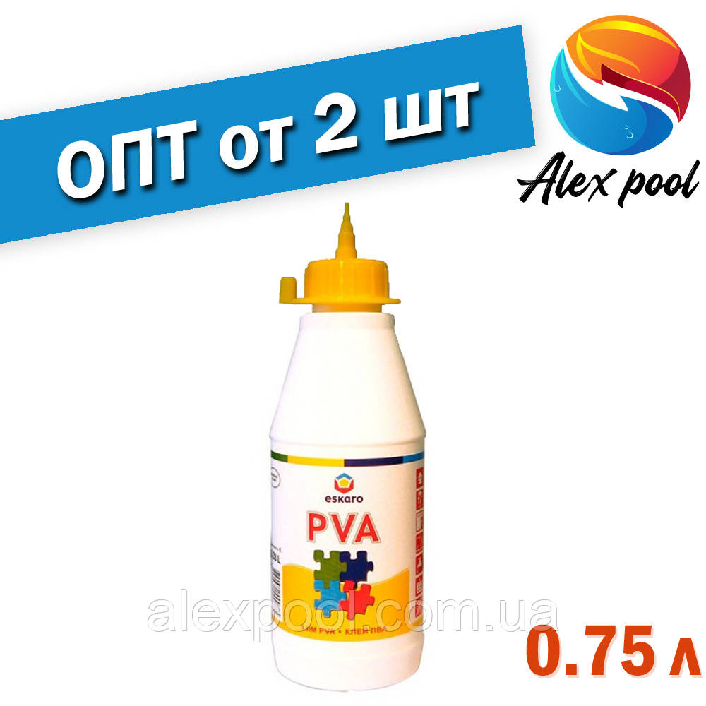 Eskaro LIIM PVA 0,75 л Універсальний клей ПВА для внутрішніх робіт - для паперу, картону, шкіри, тканин,