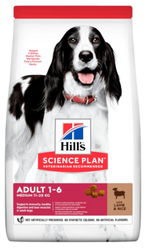 Корм Hills (Хілс) SP Can Adult AdvFitness Medium для дорослих собак середніх порід ягня з рисом, 12 кг