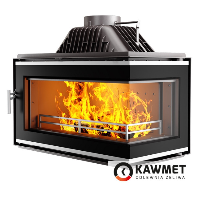 Камінна топка KAWMET W16 PB з правим бічним склом без рами (13.5 kW), фото 1