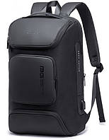 Рюкзак міський Bange BG-7078 USB-роз'єм вологостійкий чорний 30л