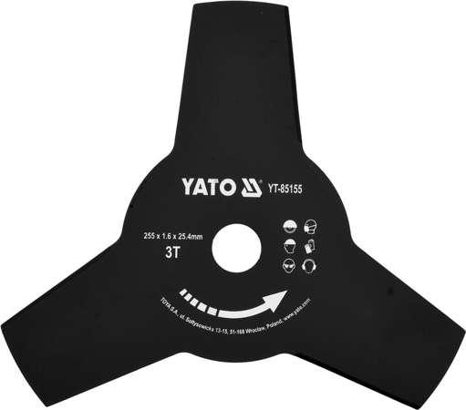 Ніж трилопатевий для кос і тримерів YATO 255 мм