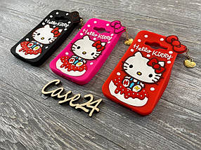 Гумовий 3D чохол для Samsung Galaxy J3 Hello Kitty (3 кольори), фото 3