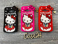 Резиновый 3D чехол для Samsung Galaxy J3 Hello Kitty (3 цвета)