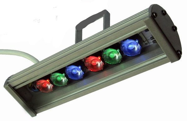 Лінійний світильник 18W 290мм IP67 Wall washer RGB
