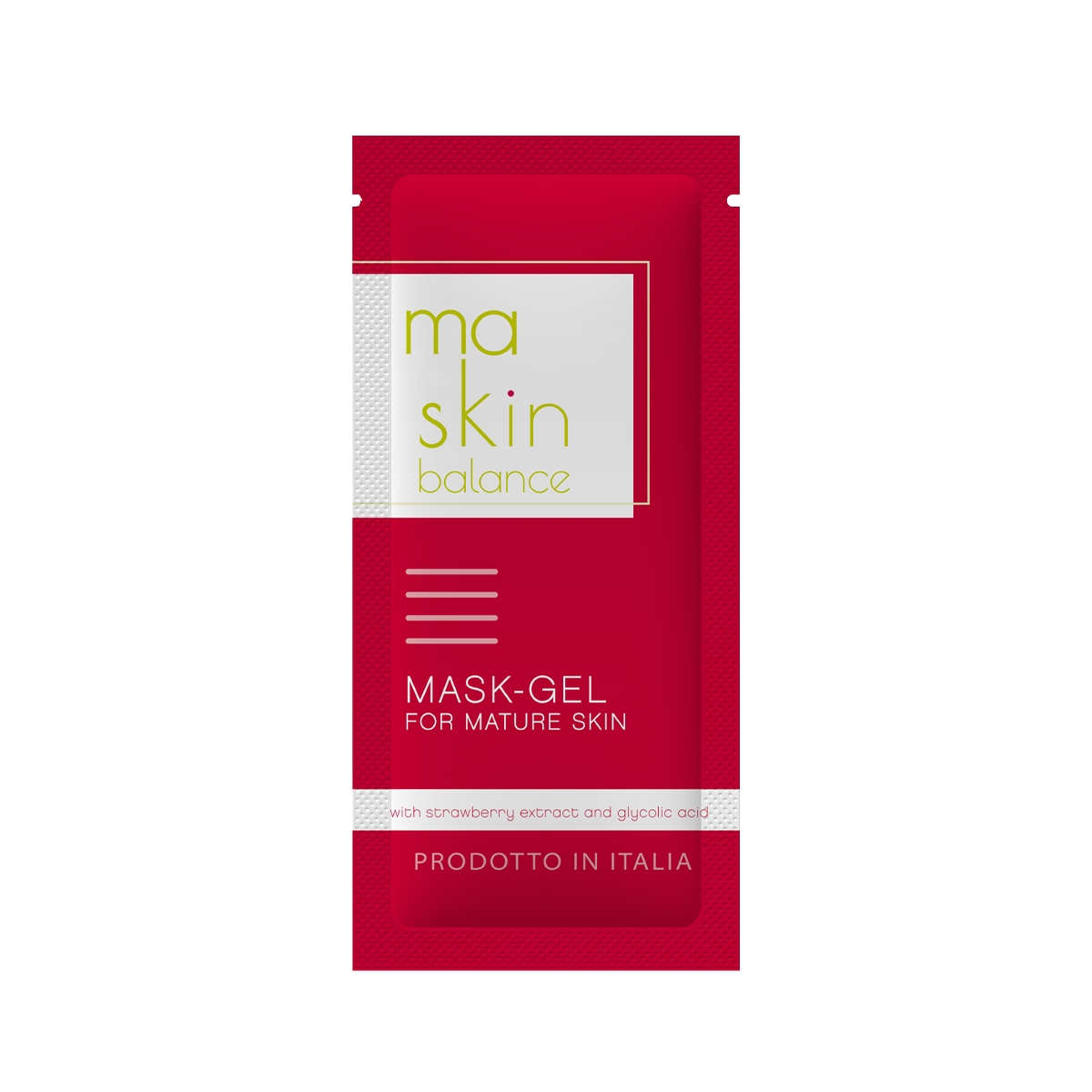 Маска-гель для зрілої шкіри з екстрактом полуниці та гліколевою кислотою "Elissir-gel"