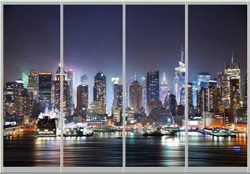 Фотодрук для чотирьох дверей