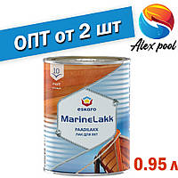 Eskaro Marine Lakk 10 0,95 л Уретан-алкідний лак для яхт, Матовий тиксотропний лак для яхт, містить УФ-фільтр