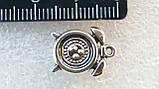 Годинник - будильник, круглі, колір - срібло. Діаметр 12 мм №19, фото 2