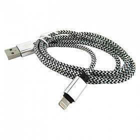 USB cable WALKER C520 iPhone 5 white/black