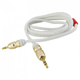 AUX Cable WALKER A720 тканина lux white