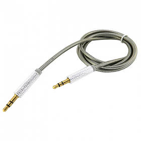 AUX Cable WALKER A730 metal silver