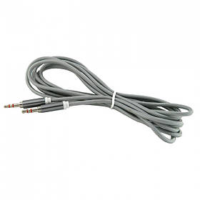 AUX Cable WALKER A520 тканина 3m grey