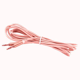 AUX Cable WALKER A520 тканина 3m pink