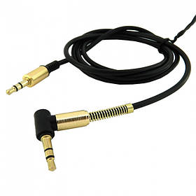 AUX Cable WALKER A710 кутовий lux black