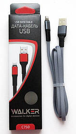 USB cable WALKER C750 iPhone 5 dark grey