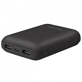 Powerbank WALKER WB-310 10000mAh 2USB/2.1 A/A 2.1 Роз'єм Type-C/micro black