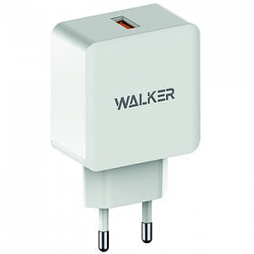 СЗУ адаптер WALKER WH-25 Quick Charge 3.0 1USB 2.4 A white