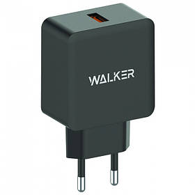 СЗУ адаптер WALKER WH-25 Quick Charge 3.0 1USB 2.4 A black 2070707180464