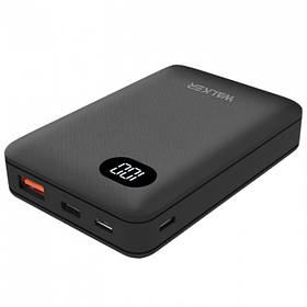 Powerbank WALKER WB-311 10000mAh +LCD 1USB/A 2.1 Роз'єм Type-C/micro/black Lightning