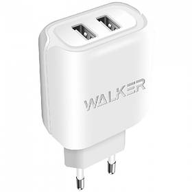 СЗУ адаптер WALKER WH-27 2.1 A 2USB white