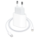 Комплект для швидкого заряджання Power adapter 18W + Lightning USB-C кабель HC, фото 3