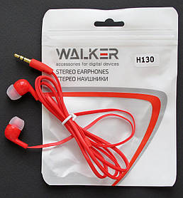 Навушники WALKER H130 red тех. пак.