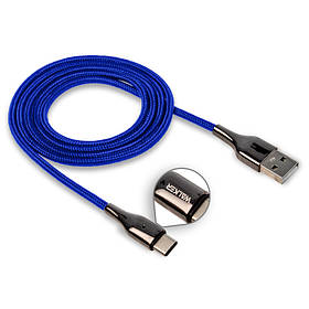 USB cable WALKER C930 Intelligent Type-C blue