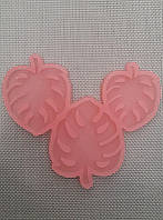 Молд силіконовий для карамелі, ізомальта, шоколаду та мастики Листя Папоротька 6 см 7 см 8 см